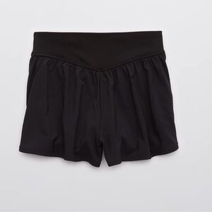 Aerie Offline Black Running Shorts